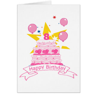 8 Year Old Birthday Cards | Zazzle