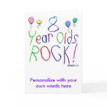 8 Year Olds Rock ! Card