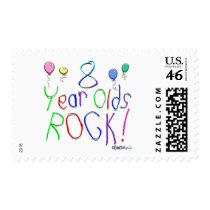 8 Year Olds Rock ! postage by BirthdaysRock 8 Year Olds Rock ! postage