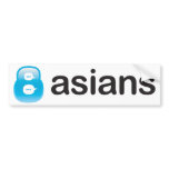 8Asians Sticker Bumper Sticker