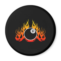 8Ball Black Refrigerator Magnet
