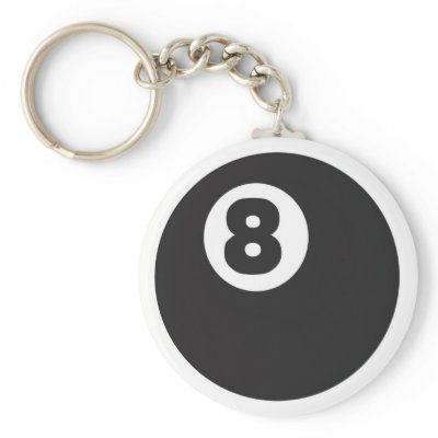 8ball - Customized Keychains by wolfmountainstudio