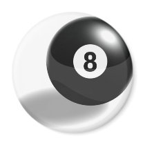 8ball refrigerator magnet