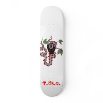 8BALL SKULL SKATEBOARD DECK