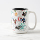 8Bit Avengers Attack Two-Tone Coffee Mug