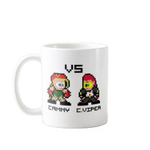 8bit Cammy VS C.Viper Coffee Mugs