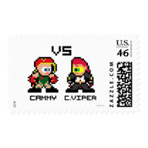 8bit Cammy VS C.Viper Postage Stamps