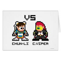 8bit Chun-Li VS C.Viper Card