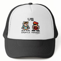 8bit Chun-Li VS M.Bison Hat