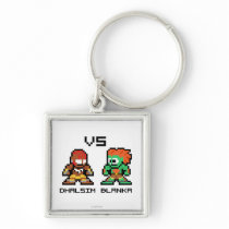 8bit Dhalsim VS Blanka Key Chains