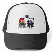 8bit Evil Ryu VS Oni Hat