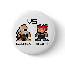 8bit Gouken VS Akuma Pin