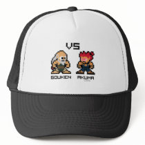 8bit Gouken VS Akuma Mesh Hat