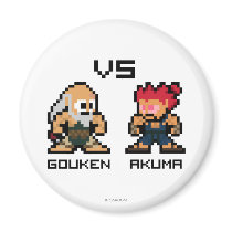 8bit Gouken VS Akuma Magnet