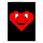8bit Heart Face Cards
