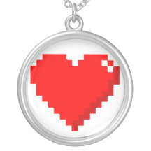 8bit Heart Necklace