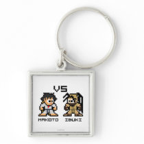 8bit Makoto VS Ibuki Keychains