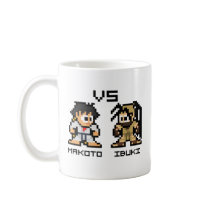 8bit Makoto VS Ibuki Coffee Mugs