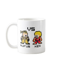 8bit Rufus VS Ken Coffee Mug