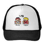 8bit Ryu VS Ken Mesh Hats