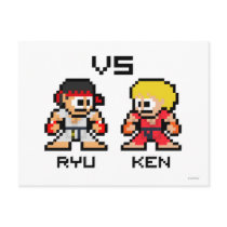 8bit Ryu VS Ken Postcards