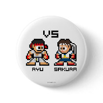 8bit Ryu VS Sakura Pin