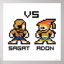 8bit Sagat VS Adon Print
