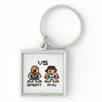 8bit Sagat VS Ryu Keychain