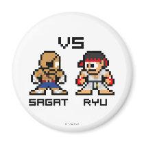 8bit Sagat VS Ryu Refrigerator Magnets