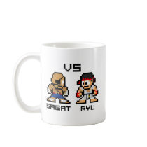 8bit Sagat VS Ryu Coffee Mug