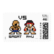 8bit Sagat VS Ryu Postage