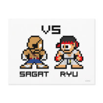 8bit Sagat VS Ryu Postcards