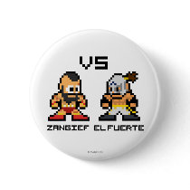 8bit Zangief VS El Fuerte Pinback Button