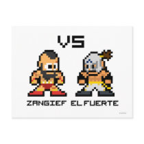 8bit Zangief VS El Fuerte Post Card