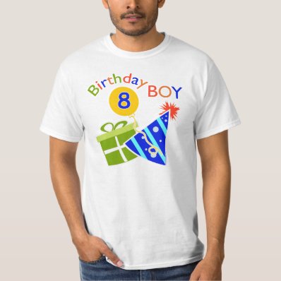 8th Birthday - Birthday Boy Tee Shirts