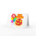 8th Birthday Pizza Birthday cards by thekiddiepatch 8th Birthday Pizza Birthday cards