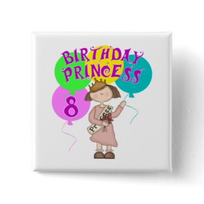 8th Birthday Party Ideas For Girls. 8th Birthday Princess Birthday Party Button by thekiddiepatch