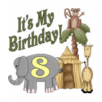 8th Birthday Safari t-shirts