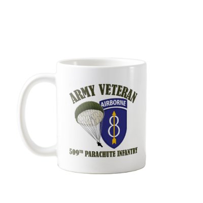 8th Infantry Division, 509th PIR Veteran Coffee Mug by militaryvetshop