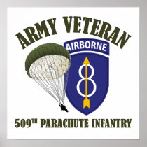 8th Infantry Division, 509th PIR Veteran Print