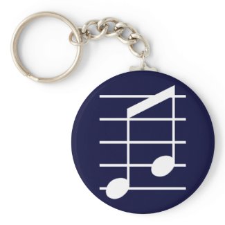 8th note 4 keychains