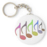 8th Note Reversed Small Key Chain