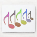 8th Note Reversed Small Mouse Pad