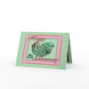8th Wedding Anniversary Fern Filled Heart Greeting Card