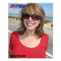 8X10 "YANA IN RED" PHOTOGRAPH