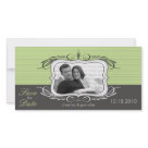 8x4 - Available in many different color options (see links below). If you need a different color scheme not shown in my shoppe, feel free to contact me at theweddingshoppe@gmail.com, and I can customize the colors to fit your needs. 
  
All Wedding Shoppe products are organized by color scheme, by wedding month, and by monogram.  
Black Color Scheme   
Blue Color Scheme 
Brown Color Scheme 
Green Color Scheme 
Orange Color Scheme 
Pink Color Scheme 
Purple Color Scheme 
Red Color Scheme 
Yellow Color Scheme   

NOW AVAILABLE: Custom Designer Envelopes! If you see a design you like and would like matching custom envelopes, contact me at theweddingshoppe@gmail.com and I can create them for you.

Check out the designer postage available in this shoppe: Save-the-Date postage RSVP postage Thank-You postage You're Invited postage  While you're here, take a peek at the other goodies available in our shoppe: Invitation Seals Wedding Favor Magnets Bridal Party Gifts Wedding Website Cards

Any photos shown are for placement only and are for sample use only.