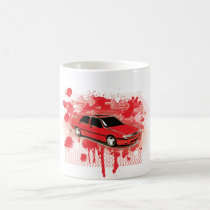 9000 aero red, grunge style mug by griffingear 9000 aero red, grunge style mug