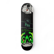 901 Pine C-Town Double Skull Design skateboards