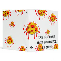 901 PINE "NOT SO HAPPY" FACE BINDER