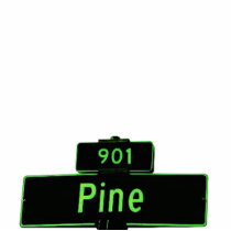 901 Pine Sign Keychain Acrylic Cut Outs
